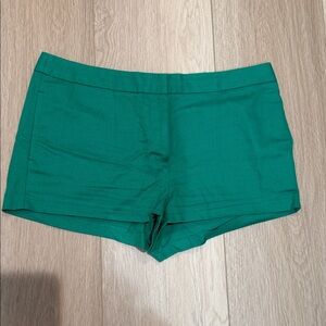 Zara Emerald Green High-Waist Women's Dress Shorts